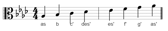 As-Dur im Altschlüssel