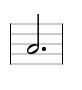 punktierte halbe Note