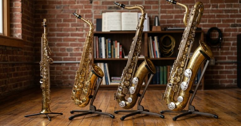 Das Saxophon (Bariton-, Tenor-, Alt- und Sopransax)